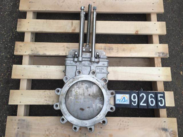 NPV 10"-150 knife gate valve, hand wheel operated - P9265 - Peak Machinery